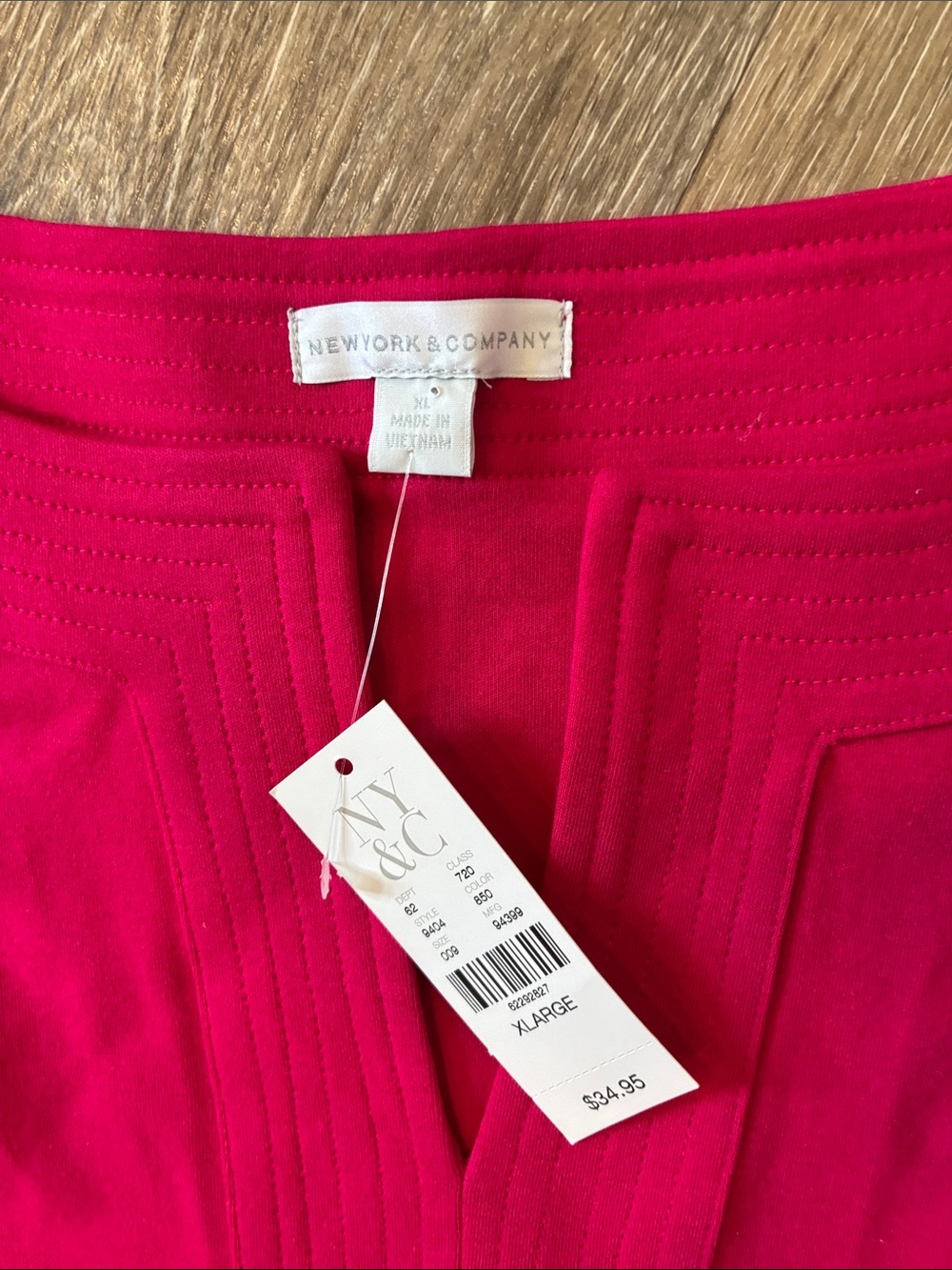 New York & Company Sleeveless Midi Shift Dresses in Royal Blue and Fuchsia - Picture 2 of 10